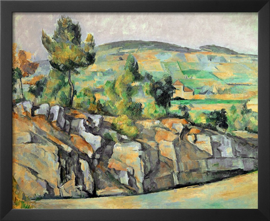 Aix En Provence, Rocky Countryside - Paul Cezanne Painting